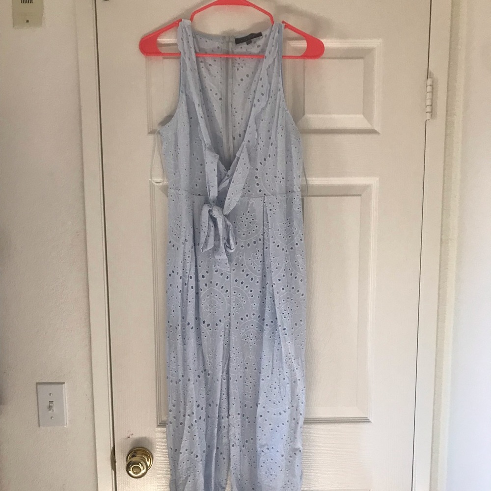 Blue pant romper